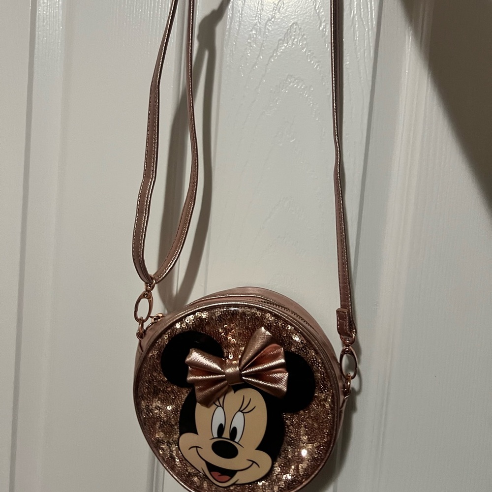 Disney Minnie Mouse Gold and Black Kids Bag